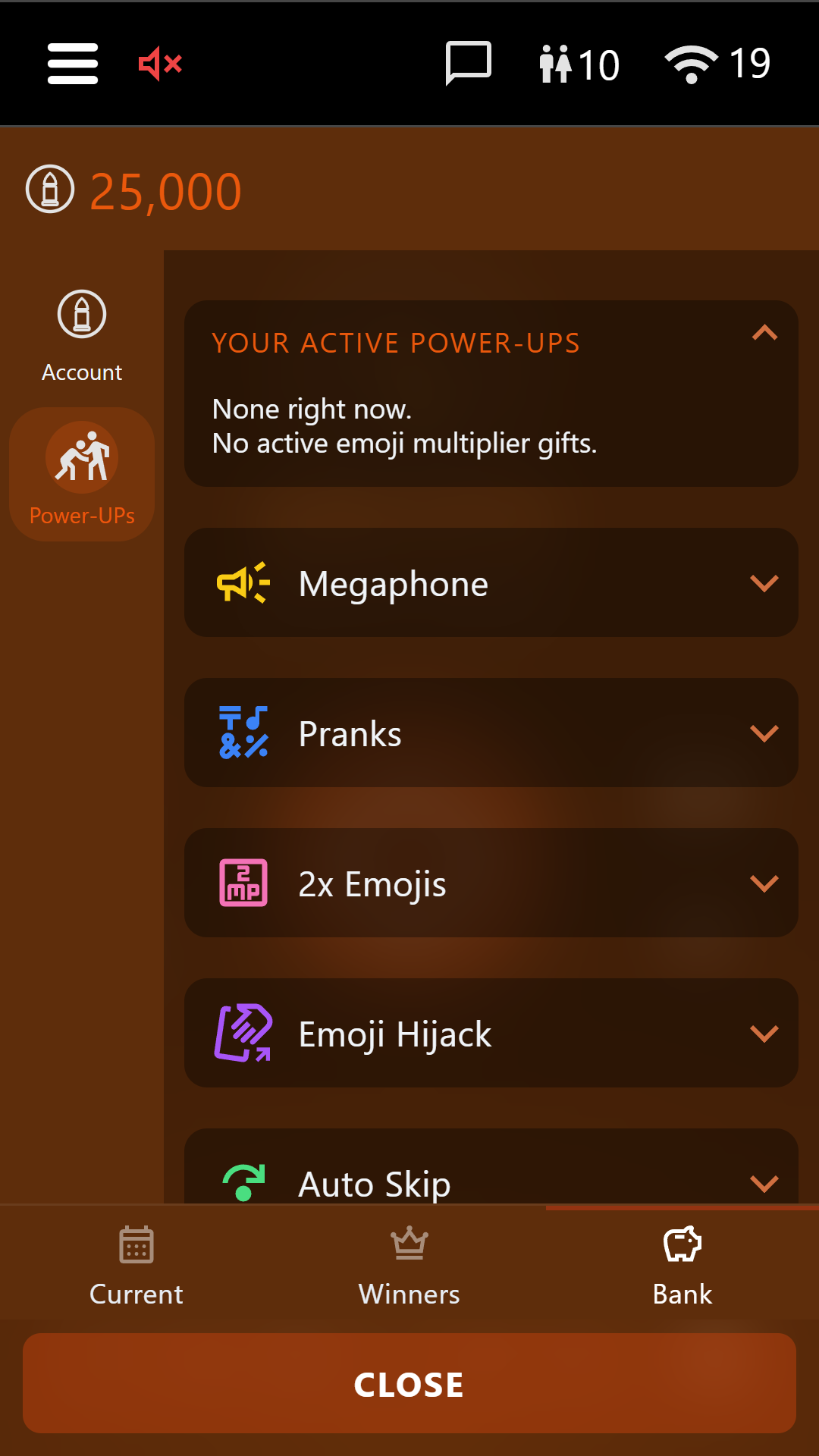 Bulletz Radio Chat power-ups
