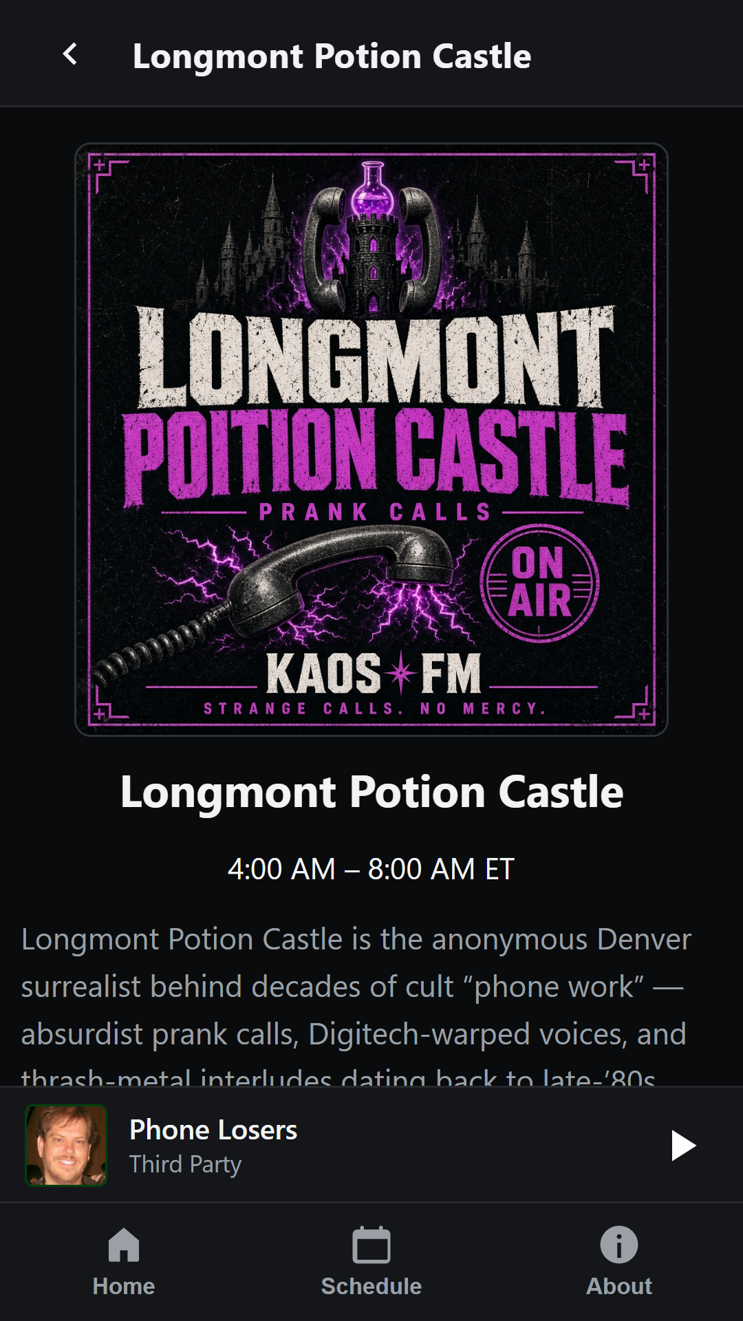 KAOS-FM: Prank & Comedy Radio screenshot 4