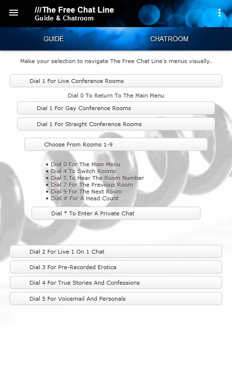 The Free Chat Line Guide screenshot 1